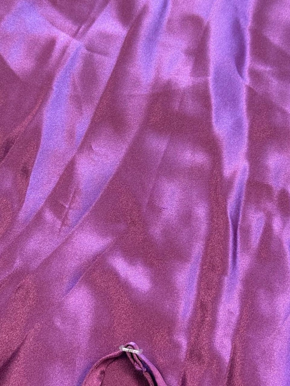 Vintage Deadstock Victoria's Secret Plum Purple Satin Lace Slip Dress - Picture 5 of 8